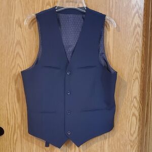 ASOS blue vest polyester blend chest size 38